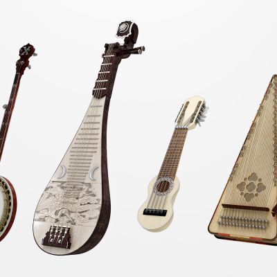 现代琵琶三弦琴组合