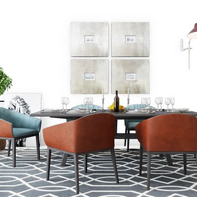 北欧现代餐桌椅