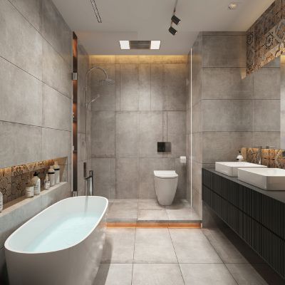 现代新中式卫生间洗手盆台上盆