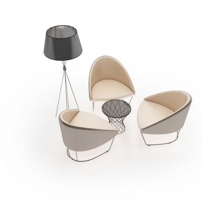 现代休闲洽谈桌椅椅