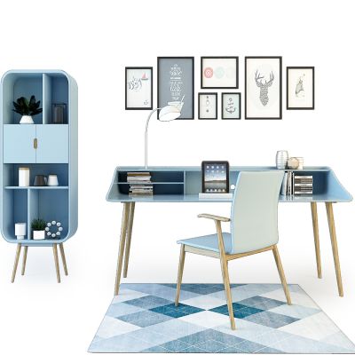 现代书桌椅组合