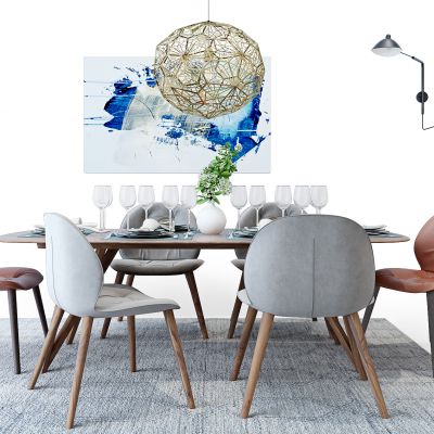 北欧现代餐桌椅