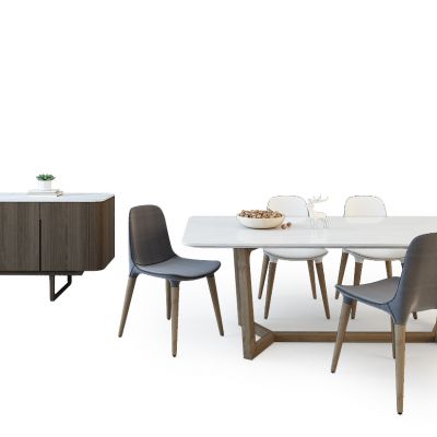 现代餐桌椅组合