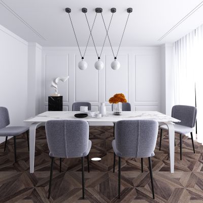 现代餐厅餐桌椅