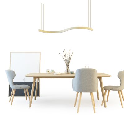 现代餐桌椅组合