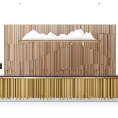 现代金属接待台吊灯