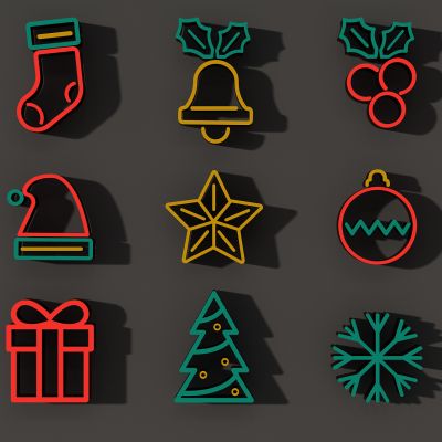 现代咖啡厅餐厅酒吧夜店霓虹灯管彩灯