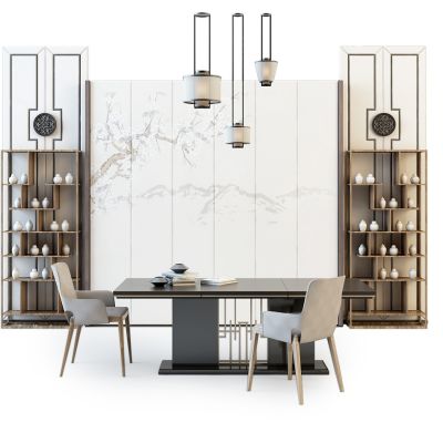 现代书桌椅组合