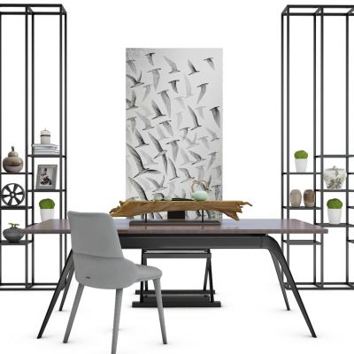 中式茶桌装饰架