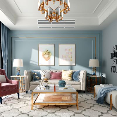 欧式美式客厅沙发茶几组合副本