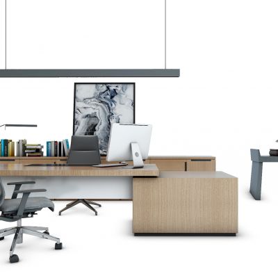 现代老板台办公桌