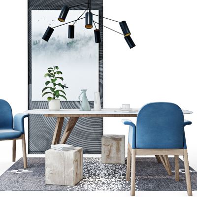 北欧现代餐桌椅