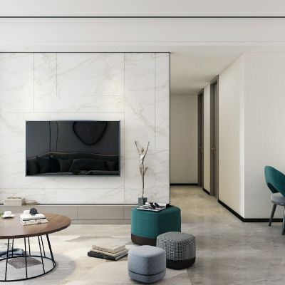 现代客餐厅墩子