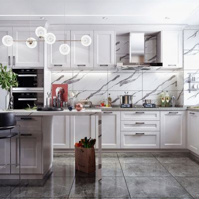 简欧式北欧风格开放式厨房