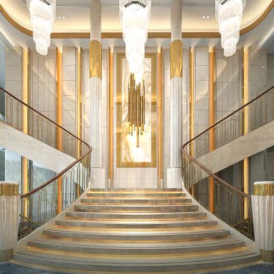 欧式客厅楼梯间