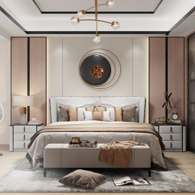 现代轻奢卧室