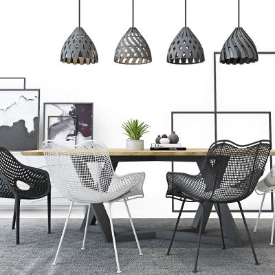 北欧现代餐桌椅