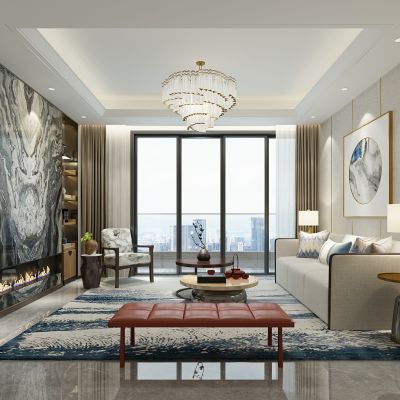 新中式起居室客厅