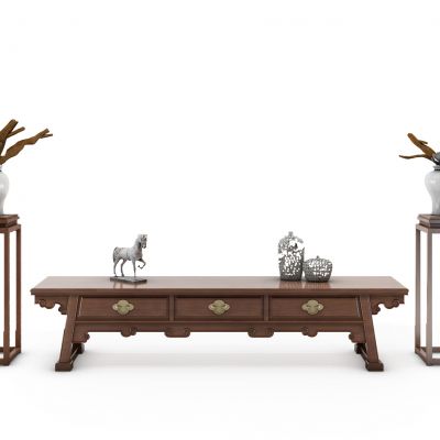 中式电视柜组合