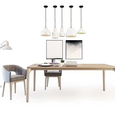 现代餐桌椅组合