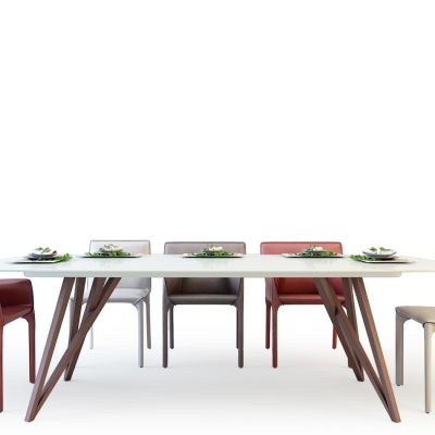 现代餐桌椅组合