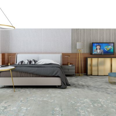 现代客房床电视柜休闲椅