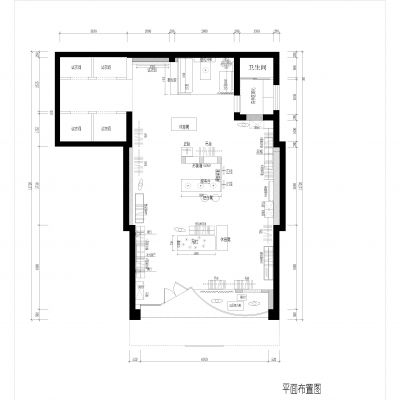 工业风男装店施工图cad
