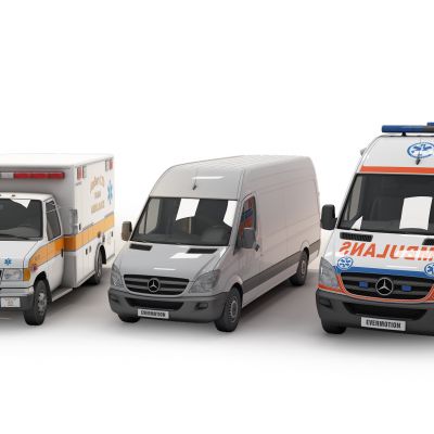 现代奔驰汽车警车货车