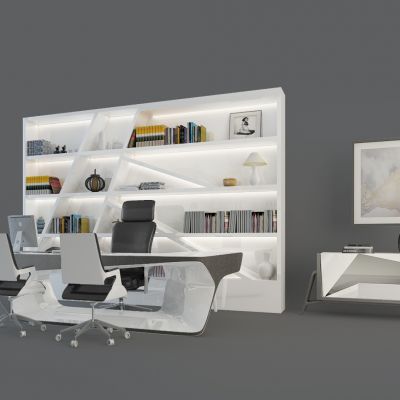 现代老板台班台