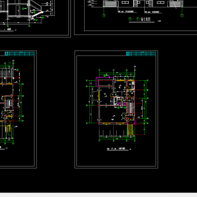欧式错层别墅建施图