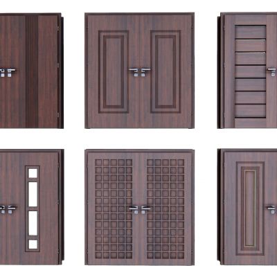 现代双开门 木制双开门 别墅双开门 实木双开门