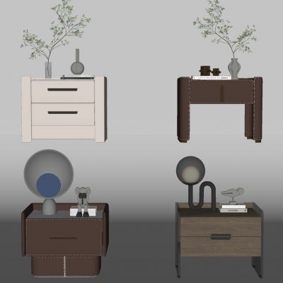 现代 床头柜