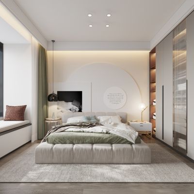 现代卧室卫生间