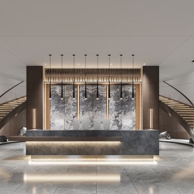 现代前台接待台