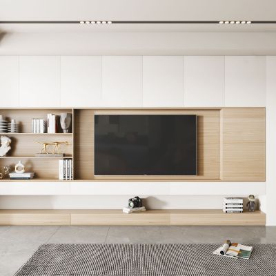 现代电视背景墙