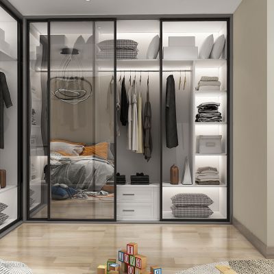 现代卧室衣帽间