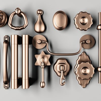  现代门把手组合