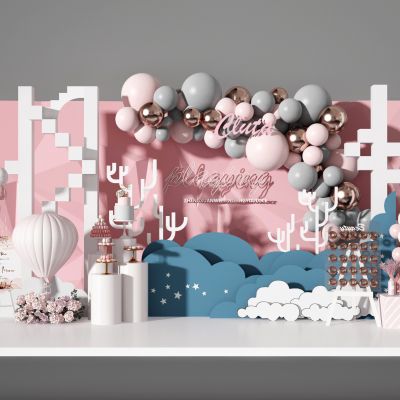 现代气球，唯美，美陈