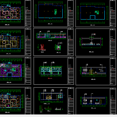 浪漫之都咖啡厅装修CAD图纸
