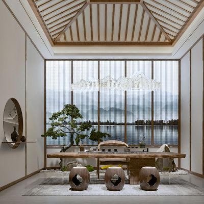 新中式别墅茶室
