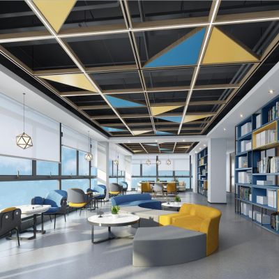 现代办公室休闲区