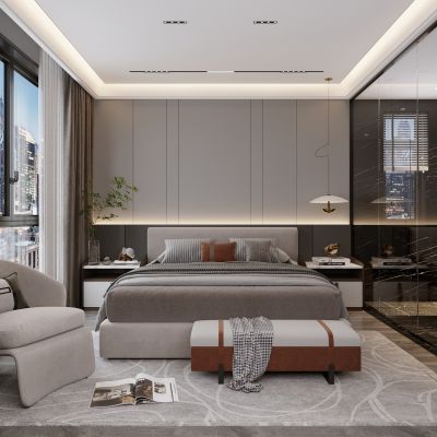 现代轻奢卧室