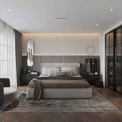 现代风格卧室