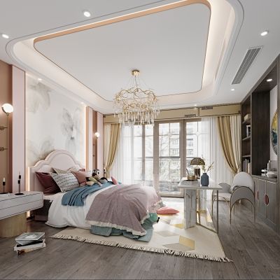 现代轻奢卧室