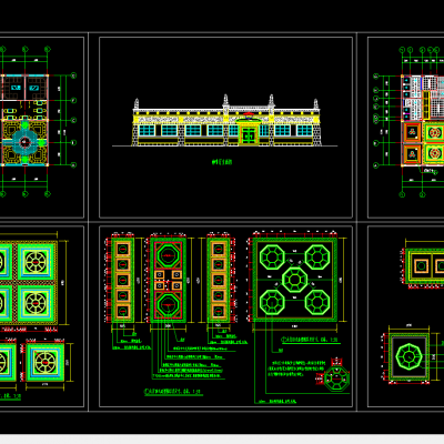藏式咖啡厅装修CAD图纸