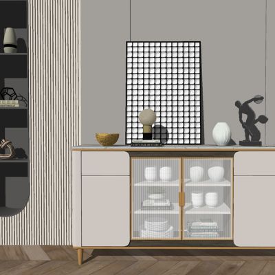 现代轻奢餐边柜