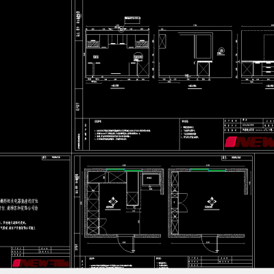 2套厨柜设计CAD图纸