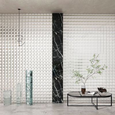 现代玻璃屏风隔断