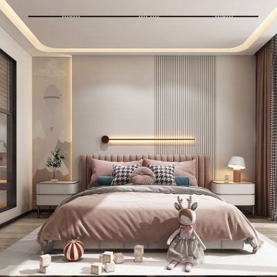 现代儿童房女孩房