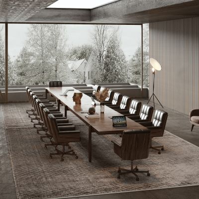 侘寂办公会议室